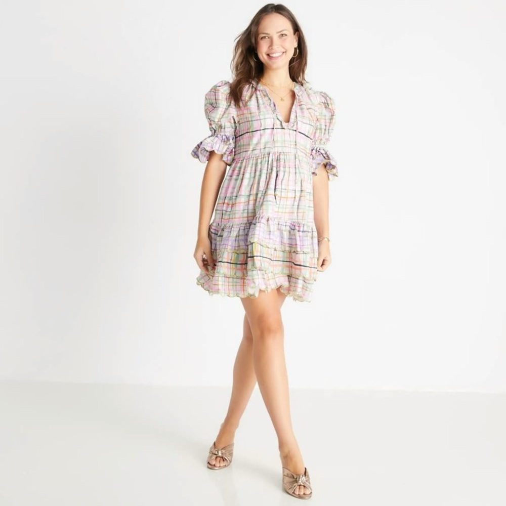 CeliaB Liv‎ Plaid Babydoll Dress